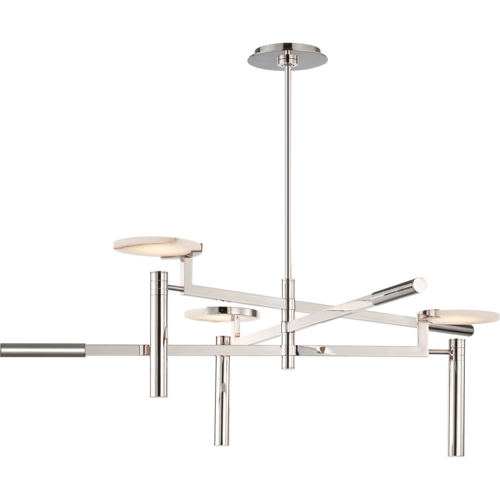 Polished Nickel with Alabaster