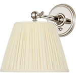 Polished Nickel with Silk Pleated Shade | shipping 11/16/2026