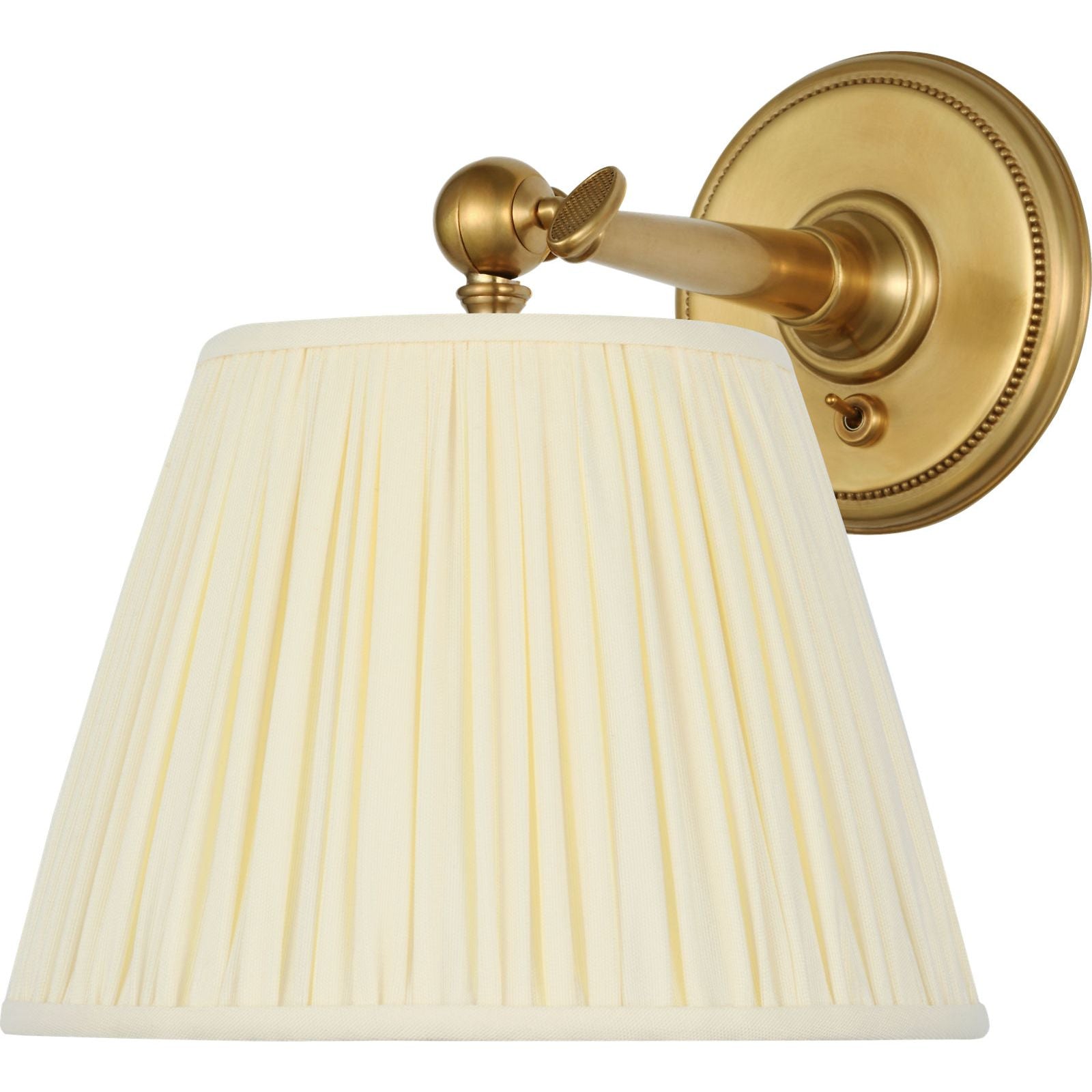 Soft Brass with Silk Pleated Shade | shipping 11/01/2026