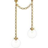 Soft Brass with Clear Glass | shipping 12/16/2026