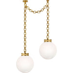 Soft Brass with White Glass | shipping 12/16/2026