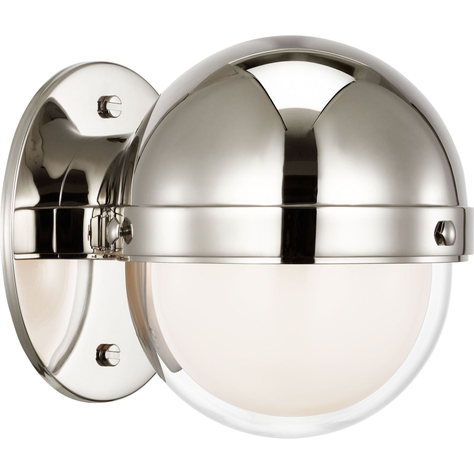 Polished Nickel with Clear and White Glass | shipping 12/10/2026