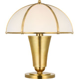 Natural Brass with Silk Shade | shipping 12/10/2026