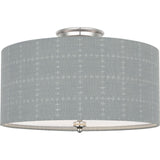 Polished Nickel with Schumacher Sky Elin Check Shade | shipping 12/10/2026