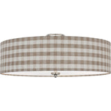 Polished Nickel with Schumacher Natural Sidney Check Shade | shipping 12/10/2026