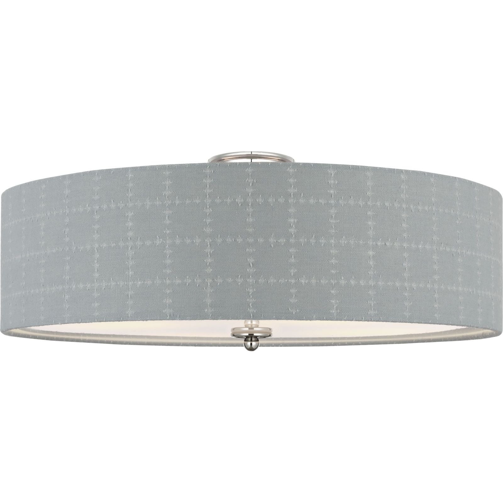 Polished Nickel with Schumacher Sky Elin Check Shade | shipping 01/09/2027