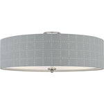 Polished Nickel with Schumacher Sky Elin Check Shade | shipping 01/09/2027