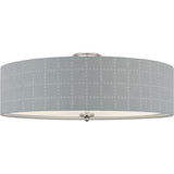 Polished Nickel with Schumacher Sky Elin Check Shade | shipping 01/09/2027