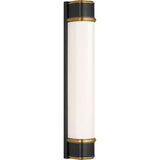 Bronze and Hand-Rubbed Antique Brass with White Glass | please contact us for availability!