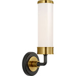 Bronze and Hand-Rubbed Antique Brass with White Glass | shipping 11/16/2026