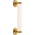 Hand-Rubbed Antique Brass with White Glass | shipping 11/16/2026