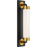 Bronze and Hand-Rubbed Antique Brass with White Glass | shipping 11/16/2026