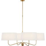 Hand-Rubbed Antique Brass with Linen Shades | shipping 12/16/2026