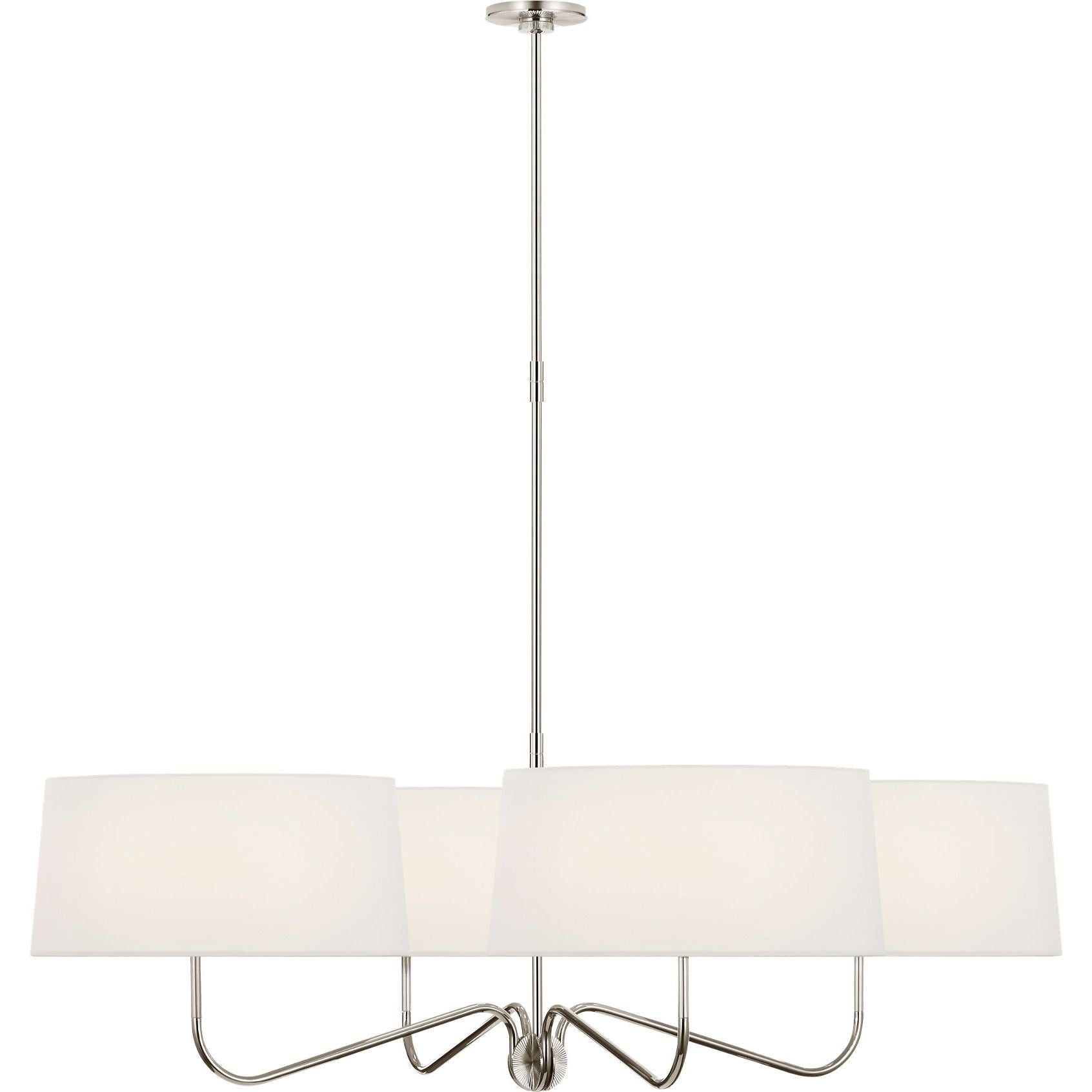 Polished Nickel with Linen Shades | shipping 12/16/2026