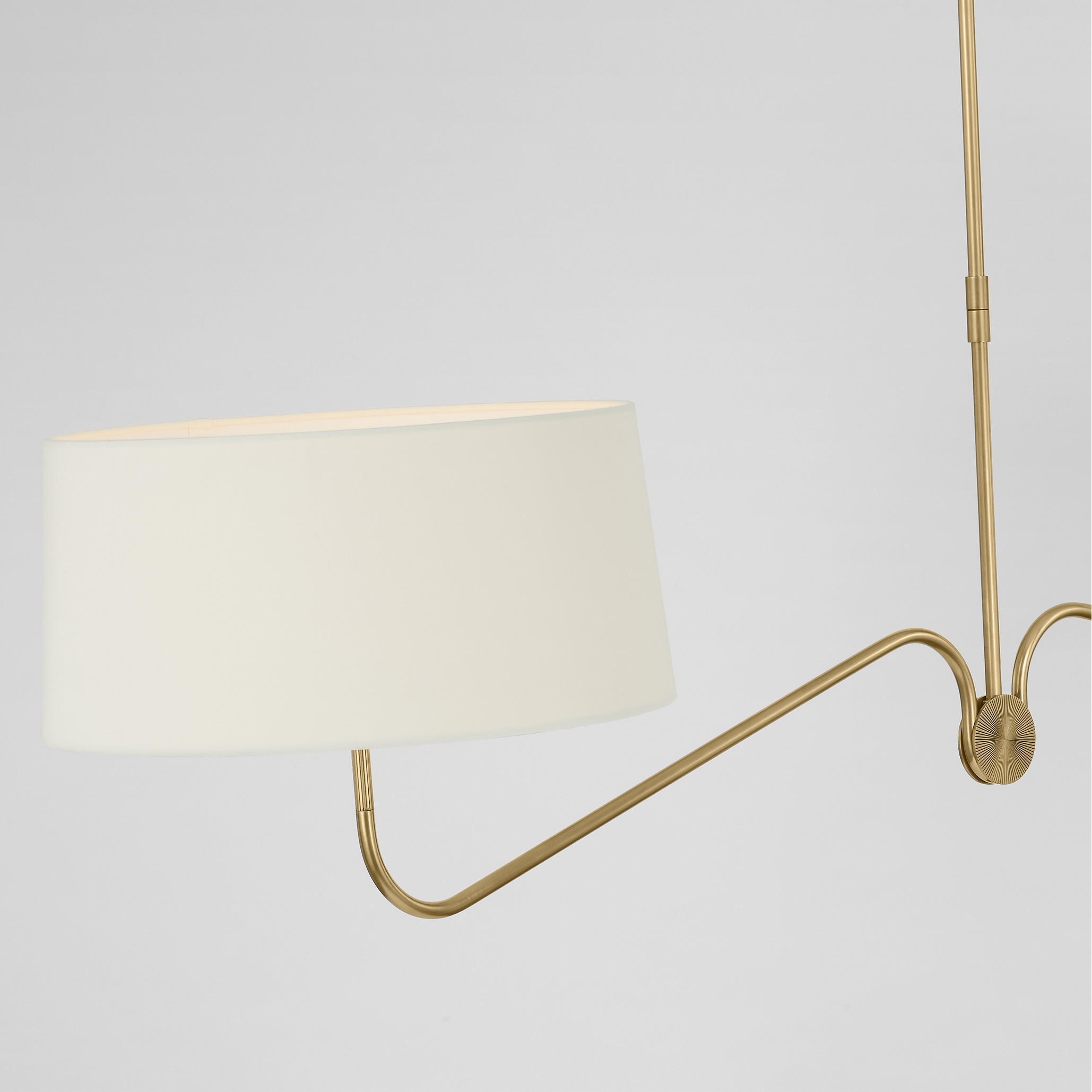 Featuring Canto 68" Linear Chandelier by Visual Comfort at Amethyst Home. Introducing the Canto 68" Linear Chandelier, a mode