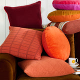 Velvet Piped Pillow Cover