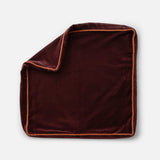 Velvet Piped Pillow Cover