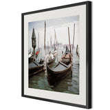 Venice Gondolas by Slim Aarons - Black Maple
