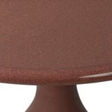Vernon Dining Table - Smooth Red Concrete | shipping 11/10/2026