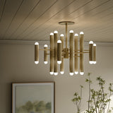 Vesta Chandelier - Burnished Brass