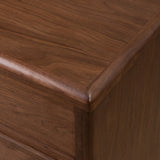 Vincent Media Console With Record Storage - Dark Brown Walnut Veneer | shipping 09/15/2026