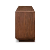 Vincent Media Console With Record Storage - Dark Brown Walnut Veneer | shipping 09/15/2026