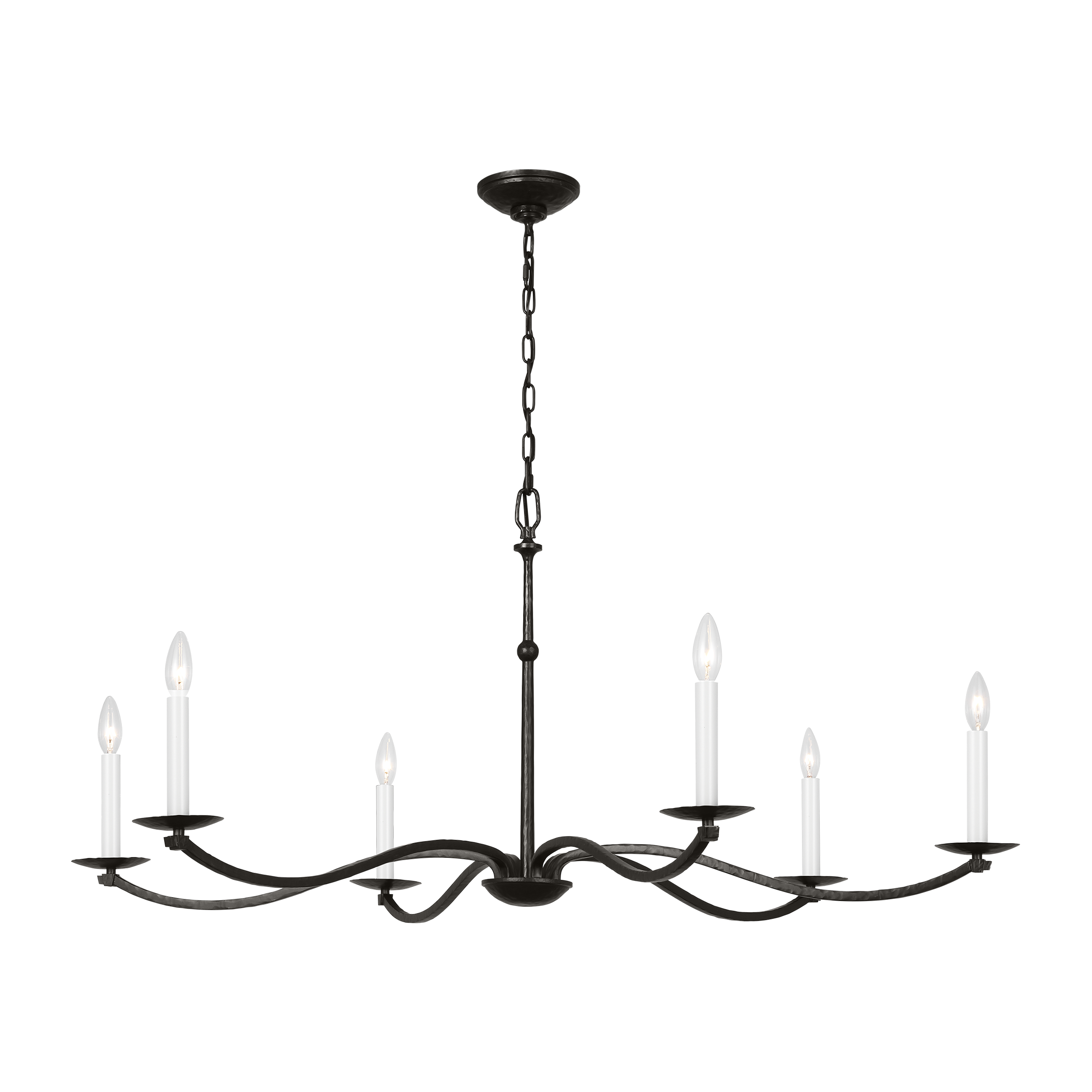 Featuring Wellen Extra Large Chandelier Aged Iron by Visual Comfort at Amethyst Home. Illuminate your space with the Wellen Extra Large Chandelier. Crafted from aged iron, this sophisticated chandelier adds a touch of elegance to any room. Featuring a grand size, it is perfect for creating a luxurious ambiance. Enhance your home decor with this exclusive piece.
Overall Dimensions:. Amethyst Home provides interior design, new construction, custom furniture, and area rugs in the Charlotte metro area