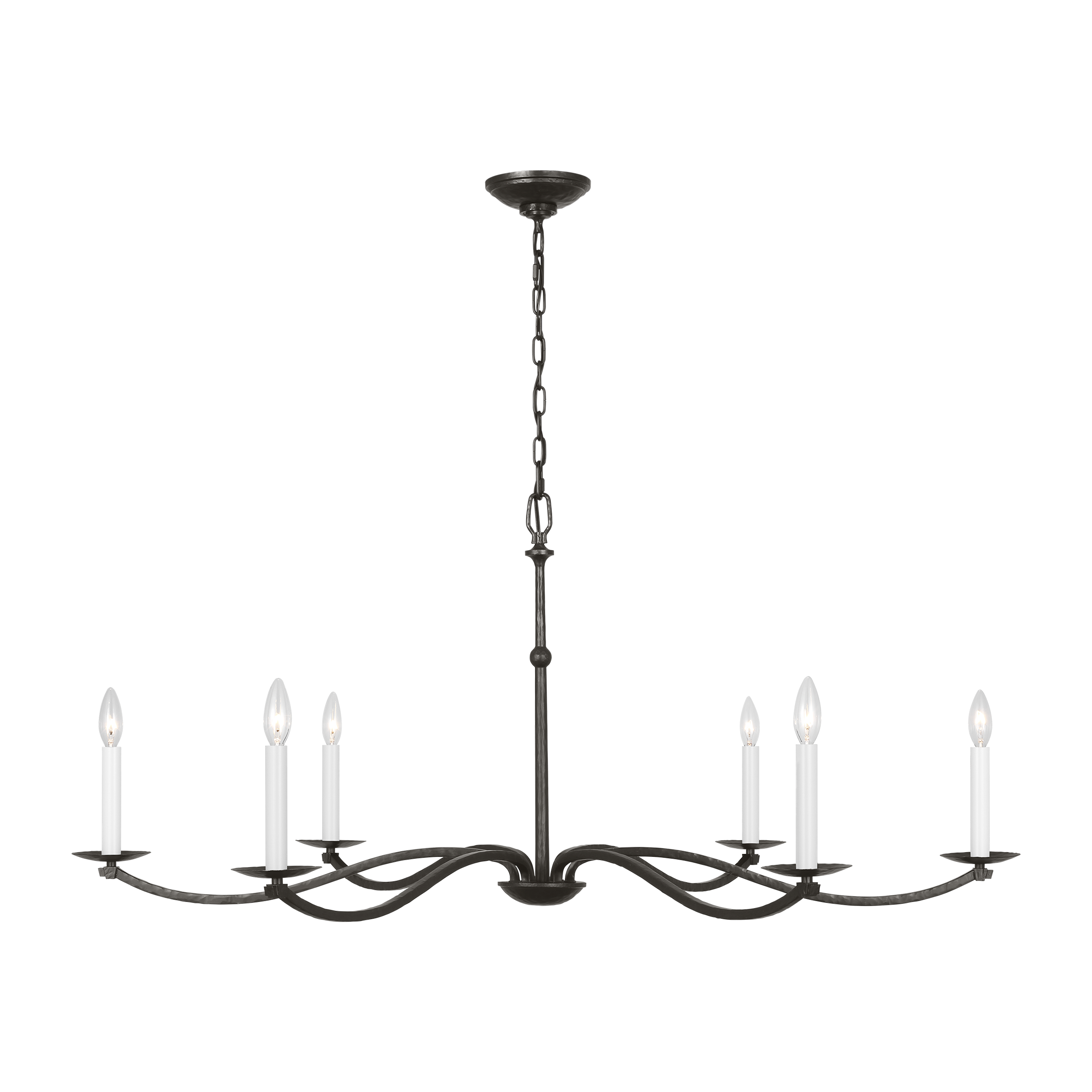 Featuring Wellen Extra Large Chandelier Aged Iron by Visual Comfort at Amethyst Home. Illuminate your space with the Wellen Extra Large Chandelier. Crafted from aged iron, this sophisticated chandelier adds a touch of elegance to any room. Featuring a grand size, it is perfect for creating a luxurious ambiance. Enhance your home decor with this exclusive piece.
Overall Dimension. Amethyst Home provides interior design, new construction, custom furniture, and area rugs in the Los Angeles metro area