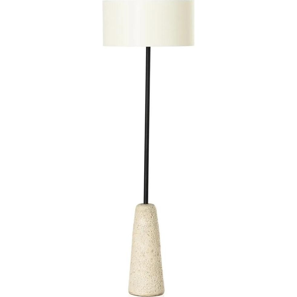 Wren Reactive White Glaze Floor Lamp  Four Hands