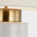 Featuring Xian 30" Table Lamp Ivory and Soft Brass by Visual Comfort at Amethyst Home. Illuminate your space with the Xian Table Lamp. This elegant and exclusive lamp, with its ivory and soft brass design, brings a touch of luxury to any room. Elevate your decor with the sophisticated style and warm glow of this premium lamp.
Overall Dimensions: 16" L x 16" W x 29.5" HWeight:. Amethyst Home provides interior design, new construction, custom furniture, and area rugs in the Salt Lake City metro area