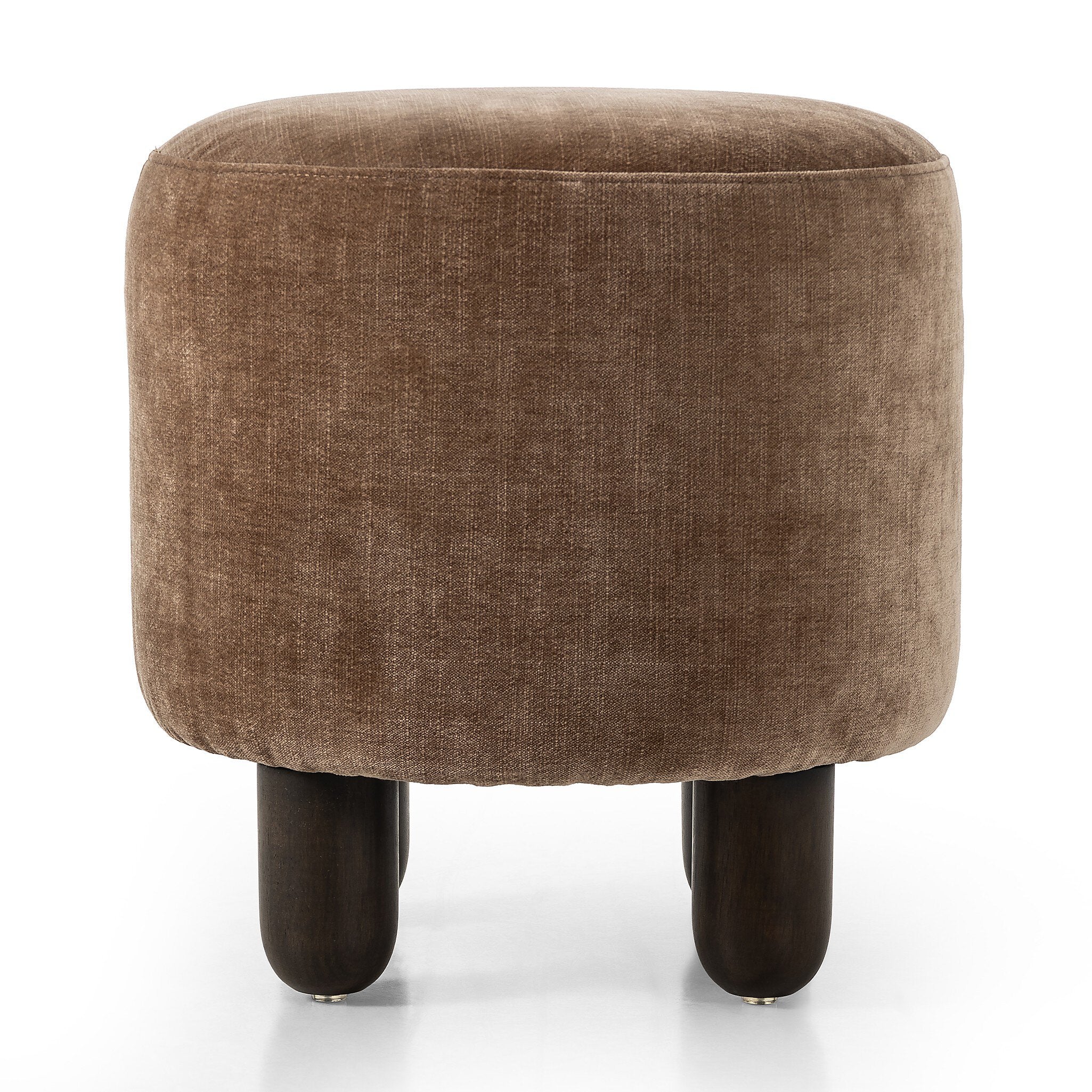 Featuring Zena Altair Mushroom Ottoman by Four Hands at Amethyst Home. Perfectly sized for smaller spaces, a versatile ottoman brings an extra surface or seat to any room.Overall Dimensions: 18.00"w x 18.00"d x 19.50"hWeight : 13.89 lbsMaterials : 100% Polyester, Solid Parawood, 50% Viscose, 50% Wool. Amethyst Home provides interior design, new construction, custom furniture, and area rugs in the Boston metro area