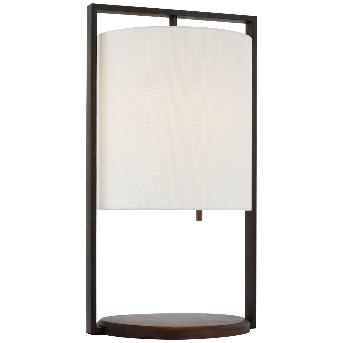 Featuring Zenz Medium Table Lamp Warm Iron and Dark Walnut by Visual Comfort at Amethyst Home. Introduce elegance and style to your home with the Zenz Medium Table Lamp. Crafted with warm iron and dark walnut, this lamp exudes sophistication and luxury. Its soft glow provides a warm and inviting ambiance, perfect for cozy nights in. Add a touch of art to any room with this exquisi. Amethyst Home provides interior design, new construction, custom furniture, and area rugs in the Charlotte metro area