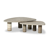 Zion Nesting Coffee Tables - Antique White Marble