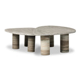 Zion Nesting Coffee Tables - Antique White Marble