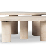 Zion Nesting Coffee Tables - Cream Marble | shipping 10/10/2026