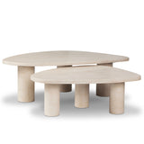 Zion Nesting Coffee Tables - Cream Marble | shipping 10/10/2026