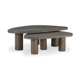 Zion Nesting Coffee Tables - Grey Tobacco Oak