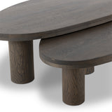 Zion Nesting Coffee Tables - Grey Tobacco Oak