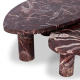 Zion Nesting Coffee Tables - Merlot Marble | shipping 10/10/2026