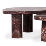 Zion Nesting Coffee Tables - Merlot Marble | shipping 10/10/2026