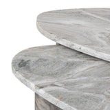 Zion Nesting Coffee Tables - Sage Onyx - Light Grey Onyx | shipping 08/14/2026