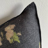 Wabi Sabi French Linen Roses Accent Pillow 20x20