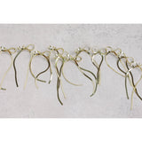 Maxi Gold Duster Bow Holiday Statement Earrings