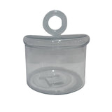 Cylindrical Jar Glass Clear H 6.7" & Dia 6.3"