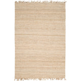 Vienne Bleached Jute Rug with Fringe