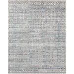 Add an elegant touch to any space with this hand-knotted Nobility Blue / Grey Rug. Its blend of wool and viscose is ultra soft and smooth, while its timeless ornate motif with modern lines create an exquisite, timeless piece. Enjoy its high-low characteristics and luxurious feel to add a touch of sophistication to your home that fits any lifestyle. Amethyst Home provides interior design, new construction, custom furniture, and area rugs in the Laguna Beach metro area