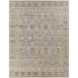 Add an elegant touch to any space with this hand-knotted Nobility Tan / Grey Rug. Its blend of wool and viscose is ultra soft and smooth, while its timeless ornate motif with modern lines create an exquisite, timeless piece. Enjoy its high-low characteristics and luxurious feel to add a touch of sophistication to your home that fits any lifestyle. Amethyst Home provides interior design, new construction, custom furniture, and area rugs in the New York City metro area
