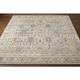 Add an elegant touch to any space with this hand-knotted Nobility Tan / Grey Rug. Its blend of wool and viscose is ultra soft and smooth, while its timeless ornate motif with modern lines create an exquisite, timeless piece. Enjoy its high-low characteristics and luxurious feel to add a touch of sophistication to your home that fits any lifestyle. Amethyst Home provides interior design, new construction, custom furniture, and area rugs in the Denver metro area