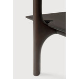 Pi Mahogany Dark Brown 5 Shelves Wall Shelf