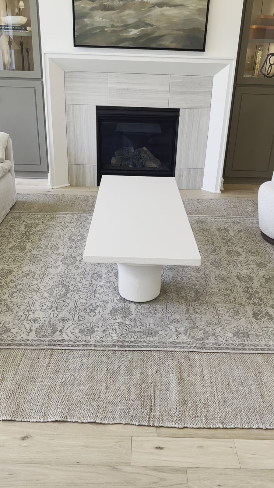 Parra Coffee Table - Plaster Molded Concrete | ready to ship!
